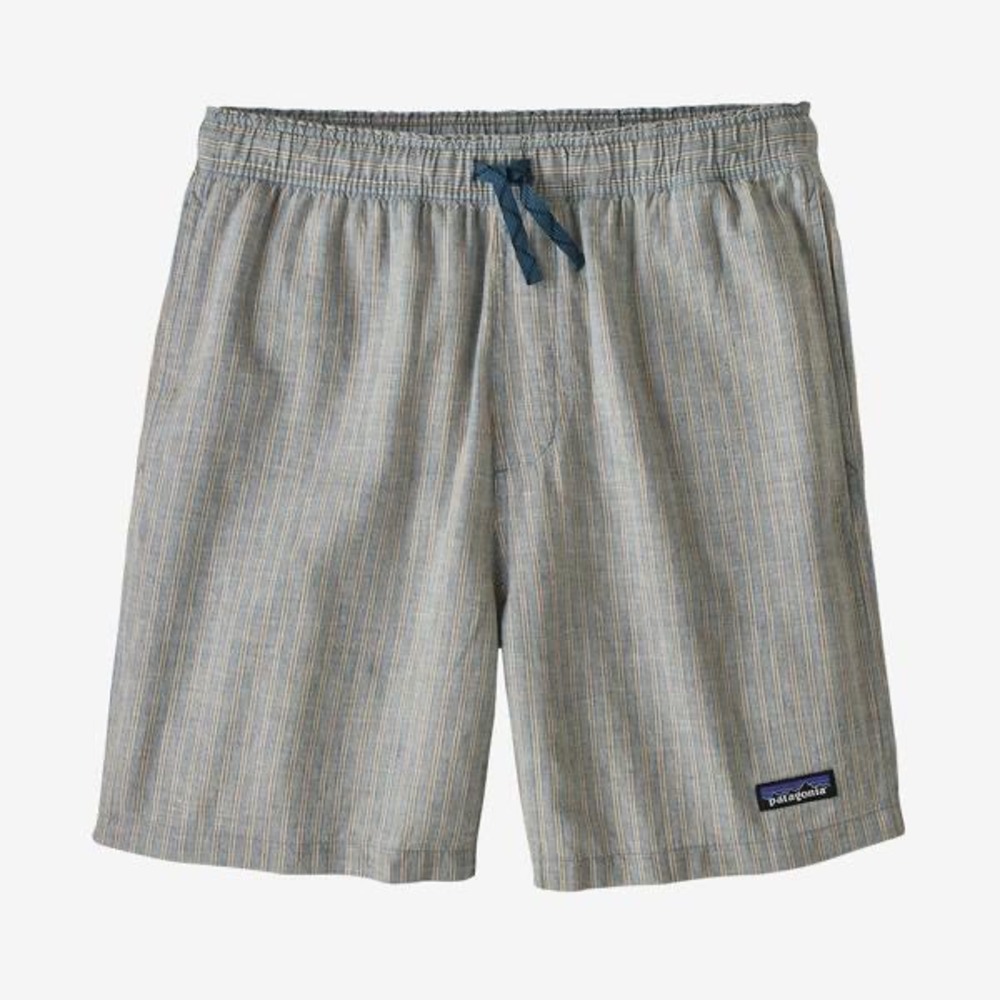Patagonia Men Baggies Naturals Bale Stripe Shorts Sz XL Lightweight Hemp Organic
